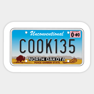 Cookies unco license plate Sticker